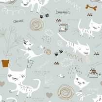 Housse de Couette Panzup Cats Lit 1 persone (150 x 220 cm)