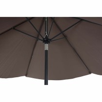 Parasol DKD Home Decor Marron Noir Polyester Acier (300 x 300 x 250 cm)