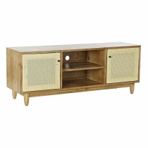 Meubles de télévision DKD Home Decor Marron 140 x 38 x 53 cm Sapin Naturel Rotin