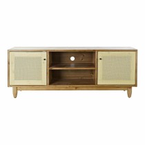 TV-Möbel DKD Home Decor Braun 140 x 38 x 53 cm Tanne natürlich Rattan