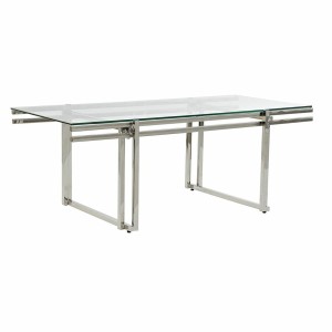 Centre Table DKD Home Decor Crystal Stainless steel (120 x 60 x 45 cm)