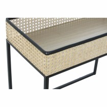 2nd-Set Tischchen DKD Home Decor Metall Rattan (60 x 30 x 50 cm)