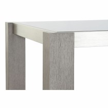 Dining Table DKD Home Decor Crystal Grey Aluminium Oak Tempered Glass (162 x 92 x 74 cm)