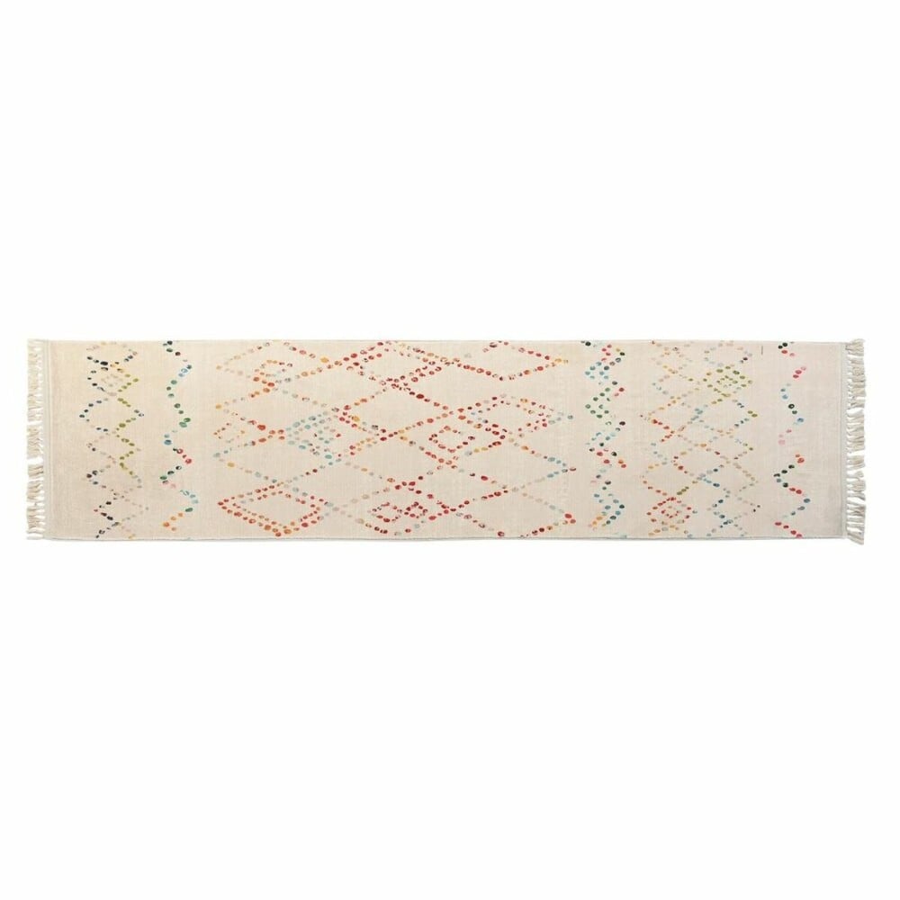 Tapis DKD Home Decor 60 x 240 x 0,7 cm Polyester Multicouleur Losanges