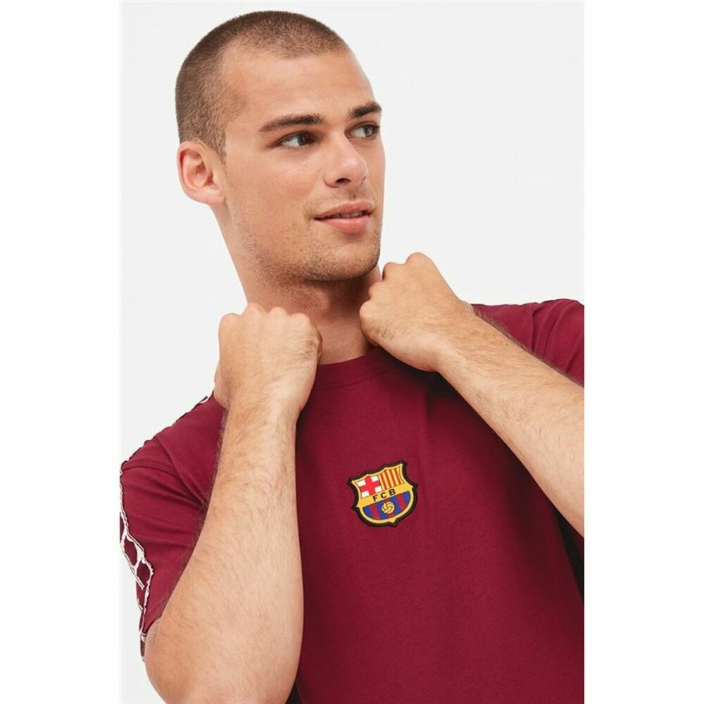 Maillot de Football à Manches Courtes pour Homme F.C. Barcelona Marron