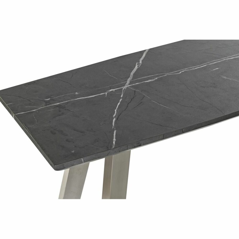 Console DKD Home Decor Argenté Noir MDF Acier Moderne (120 x 40 x 76 cm)