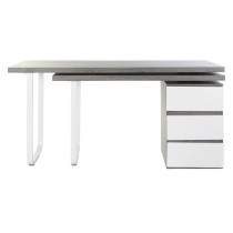 Desk DKD Home Decor Natural Grey Metal MDF (150 x 120 x 75 cm)