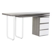 Desk DKD Home Decor Natural Grey Metal MDF (150 x 120 x 75 cm)