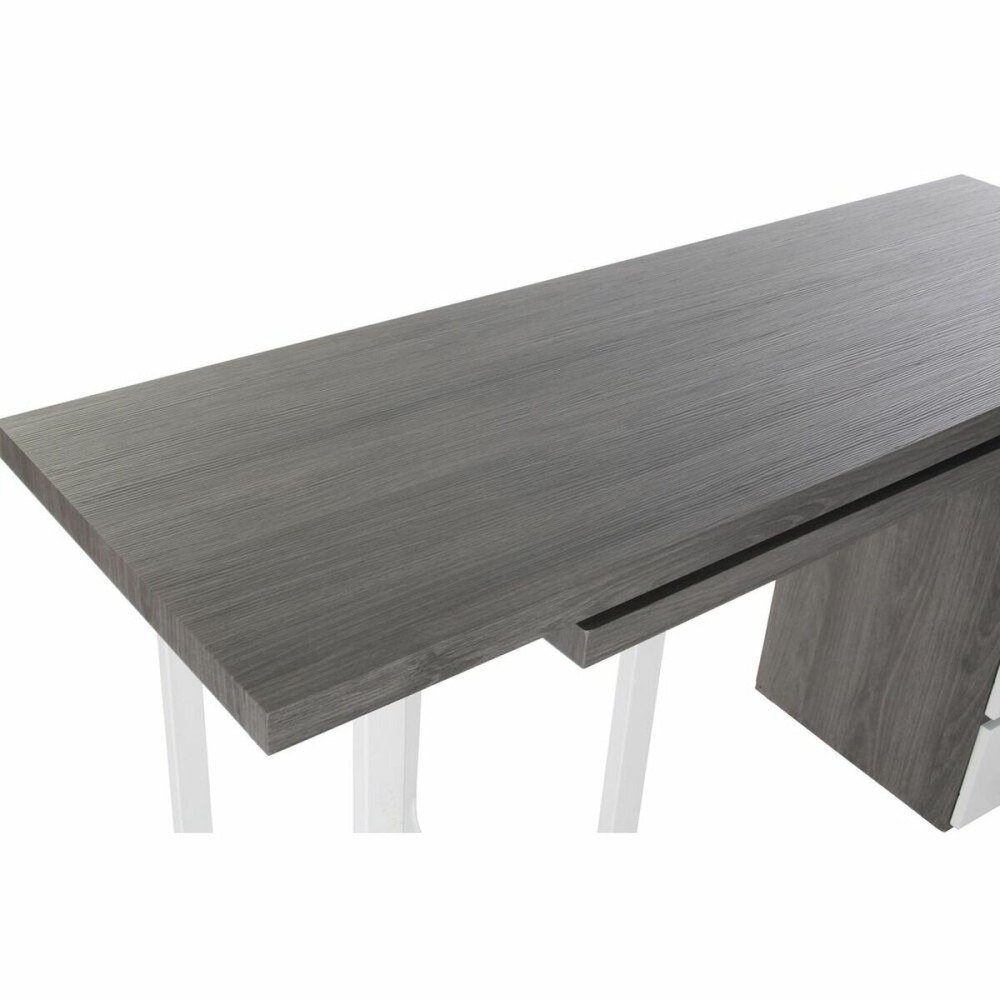 Desk DKD Home Decor Natural Grey Metal MDF (150 x 120 x 75 cm)