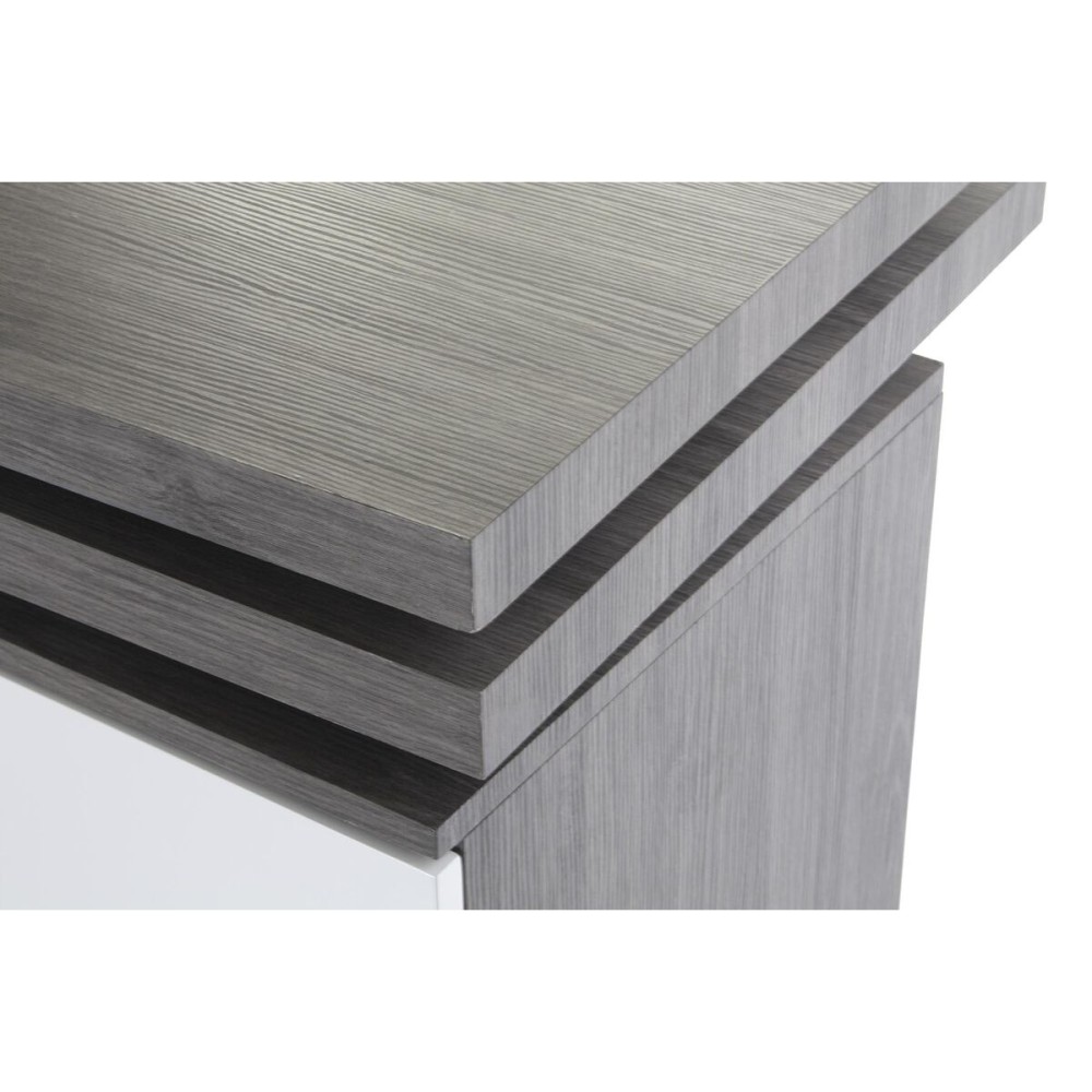 Desk DKD Home Decor Natural Grey Metal MDF (150 x 120 x 75 cm)