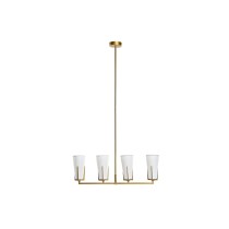 Ceiling Light DKD Home Decor Golden White (67 x 14 x 22 cm)