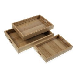 Tablettset Versa Holz MDF 30 x 5,5 x 40 cm (3 Stücke)