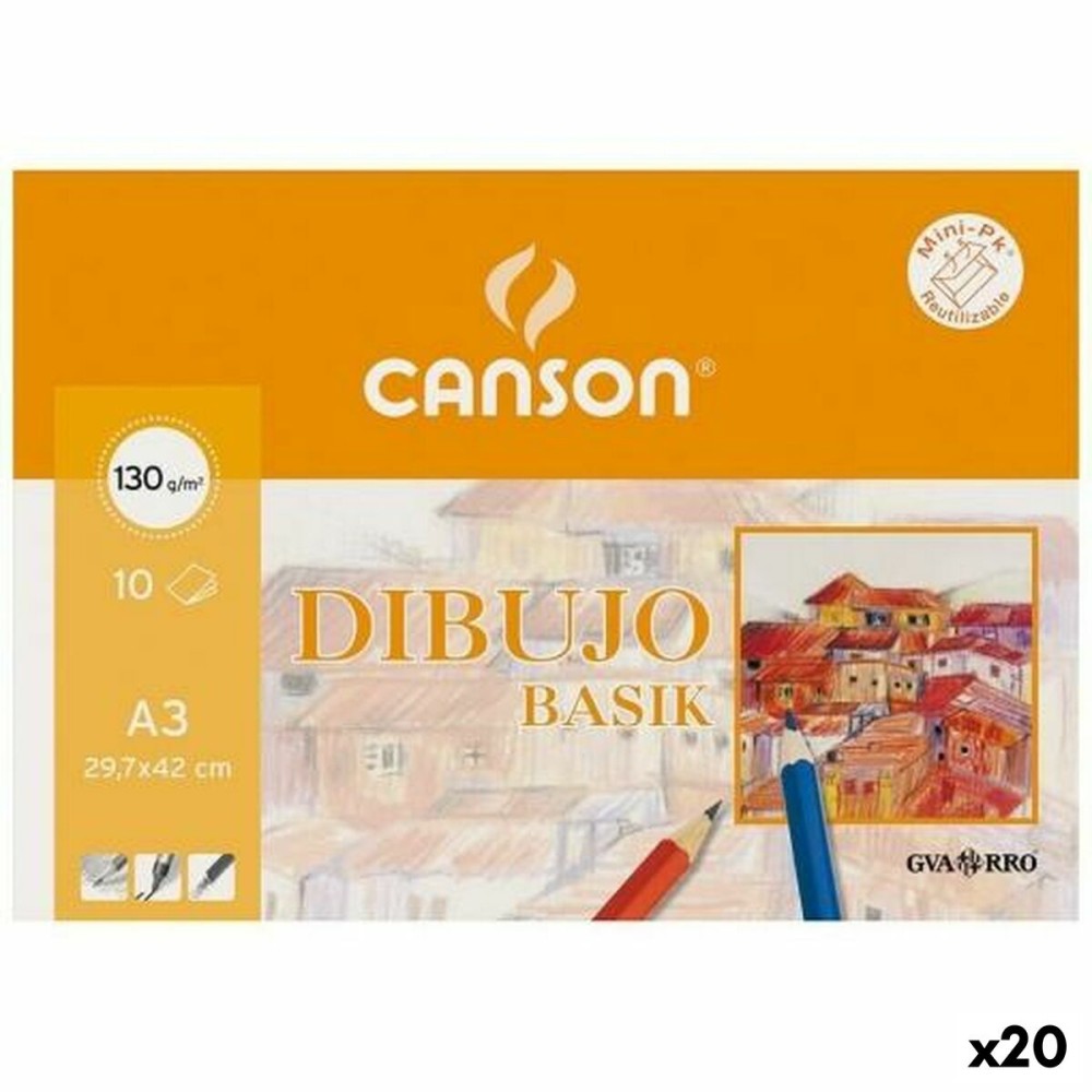 Zeichenblock Canson Basik 10 Blatt (20 Stück)