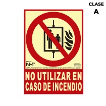 Schild Normaluz No utilizar en caso de incendio PVC