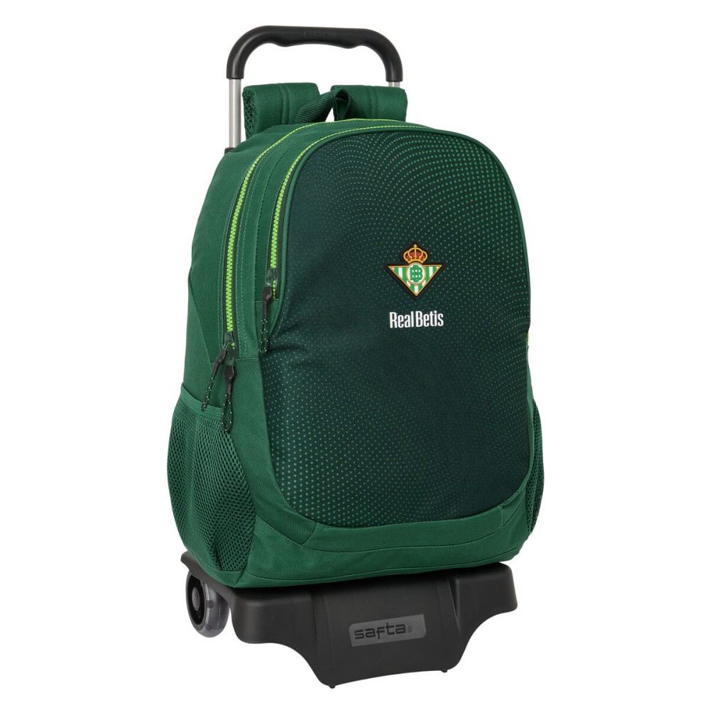 Cartable à roulettes Real Betis Balompié Vert 30 x 43 x 14 cm