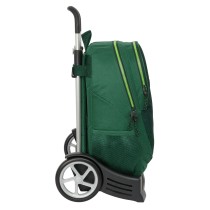 School Rucksack with Wheels Real Betis Balompié Green 32 x 43 x 14 cm