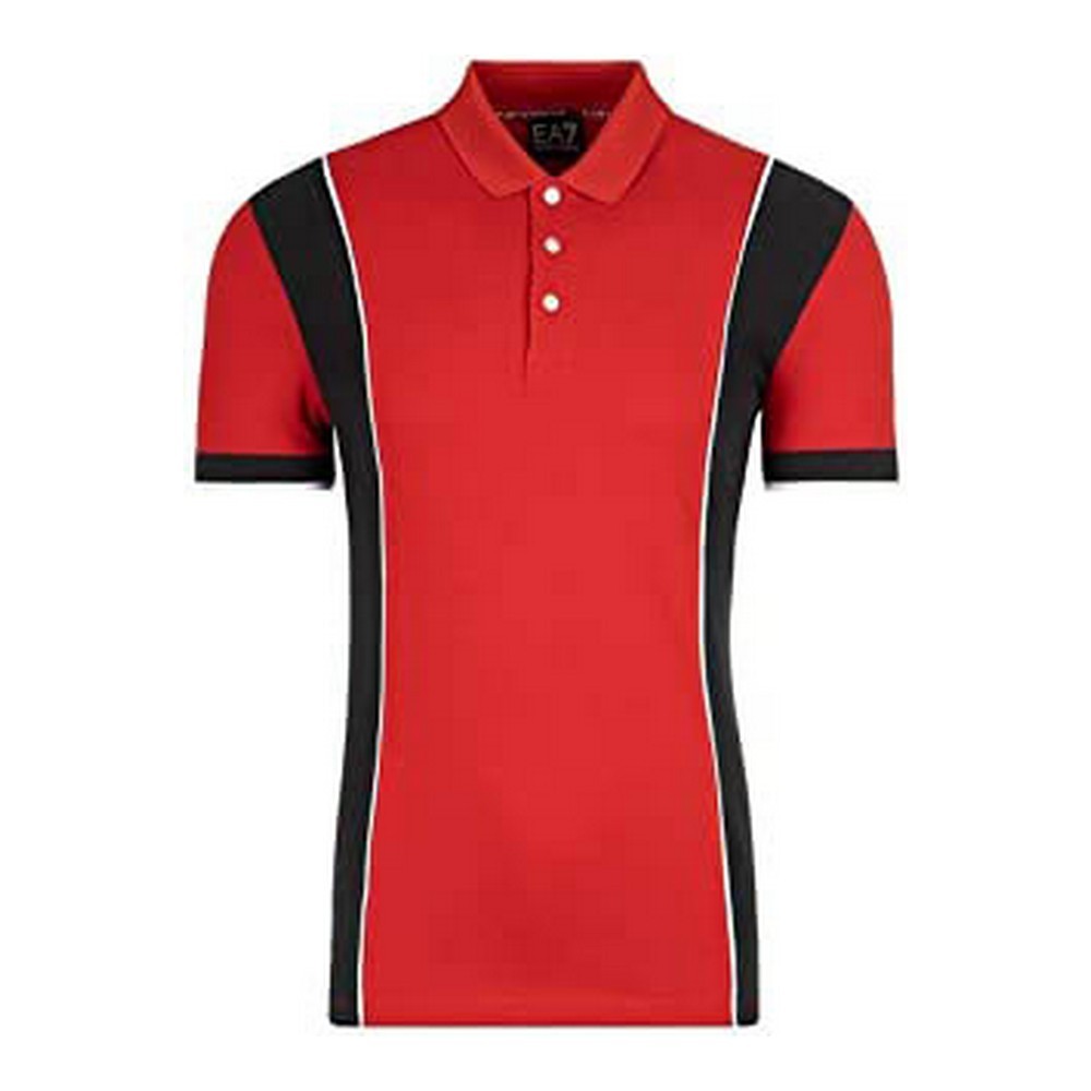 Herren Kurzarm-Poloshirt Armani Jeans C1450 Rot