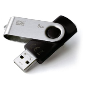 Clé USB GoodRam UTS2 USB 2.0 Noir Argenté 8 GB (1 Unité)