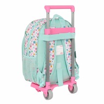 School Rucksack with Wheels Peppa Pig Cosy corner Blue 26 x 11 x 67 cm