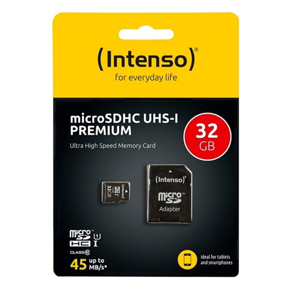 Carte Mémoire Micro SD avec Adaptateur INTENSO 34234 UHS-I Premium