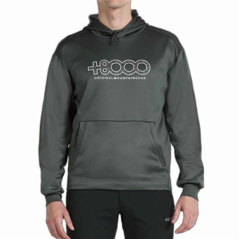 Sweat à capuche homme +8000 Rels Vert militaire