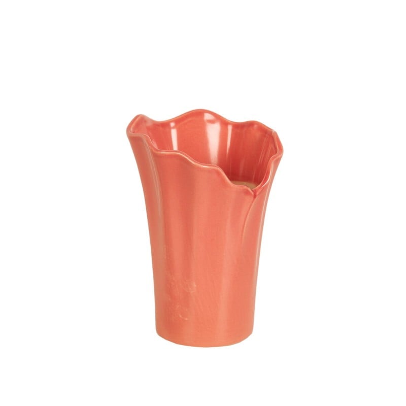 Blumenvase Romimex Rosa aus Keramik 15 x 21 x 15 cm