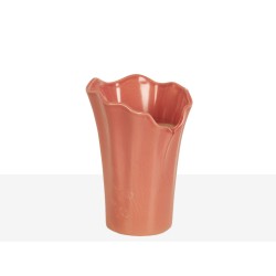 Blumenvase Romimex Rosa aus Keramik 15 x 21 x 15 cm