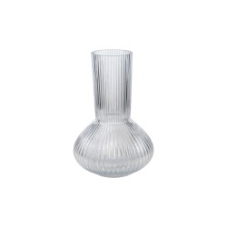 Vase Romimex Transparent verre Rayures 19 x 30 x 19 cm