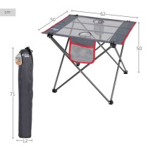 Table Klapptisch Aktive Camping Grau 62 x 50 x 50 cm (2 Stück)