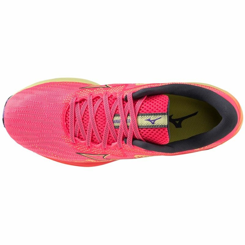 Running Shoes for Adults Mizuno Wave Rider 27 Pink