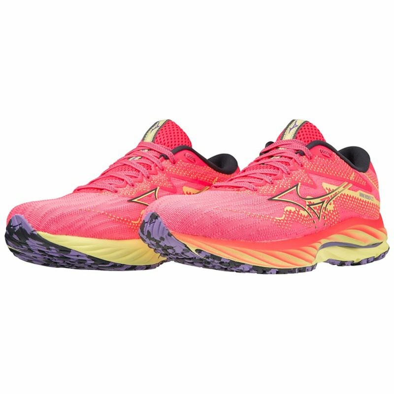 Chaussures de Running pour Adultes Mizuno Wave Rider 27 Rose