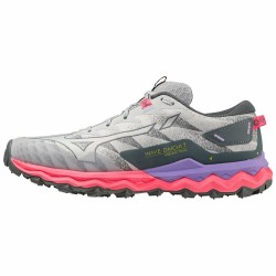 Chaussures de sport pour femme Mizuno Wave Daichi 7 Gris clair