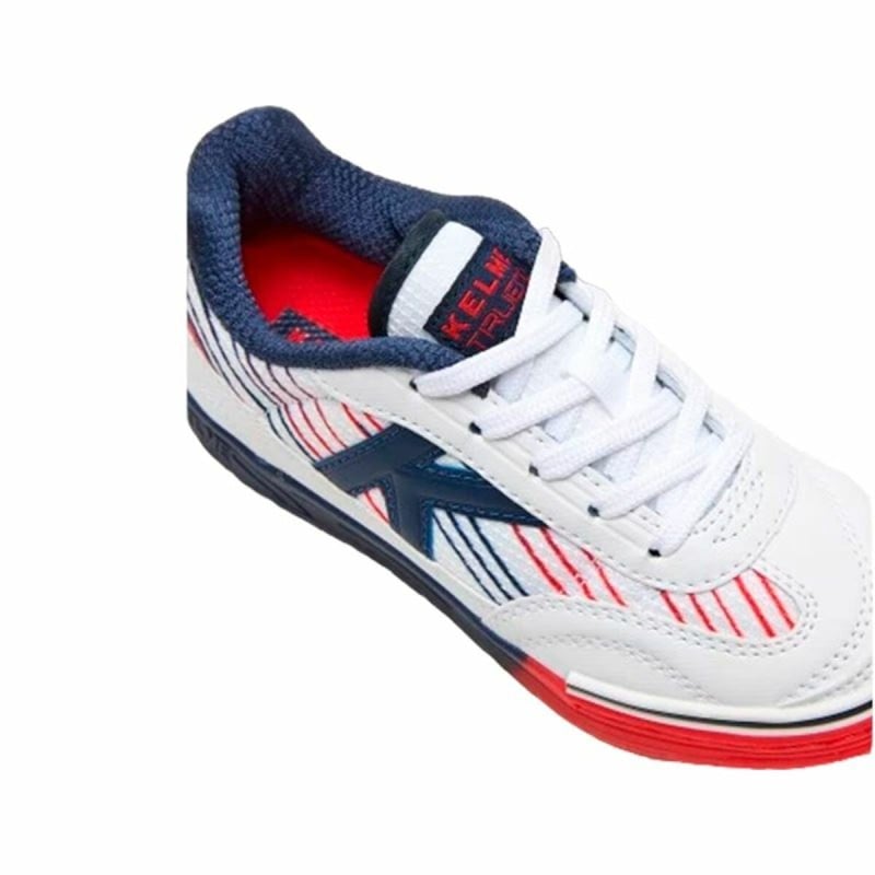 Chaussures de Futsal pour Enfants Kelme Trueno Lace Blanc