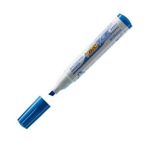 Liquid chalk marker Bic Velleda 1751 Blue (12 Pieces)