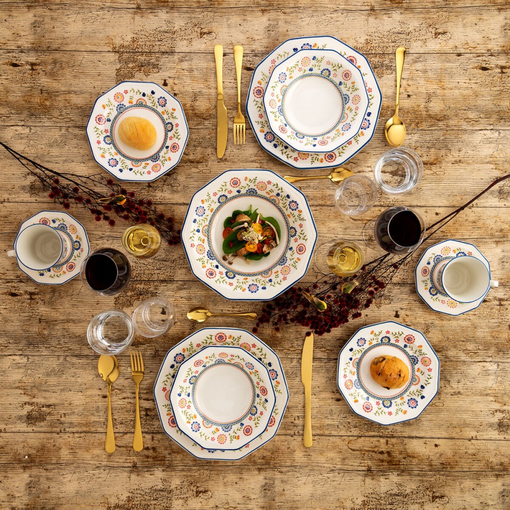 Dinnerware Set Queen´s By Churchill Bengal Multicolour Ceramic 12 Pieces