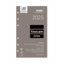 Recharge pour agenda Finocam OPEN R498 400 2025 9,1 x 15,2 cm