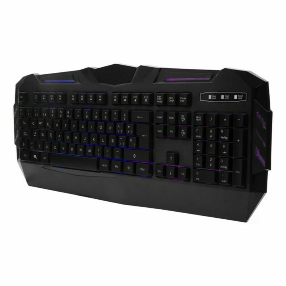 Clavier pour jeu CoolBox DeepColorKey Noir Espagnol Qwerty