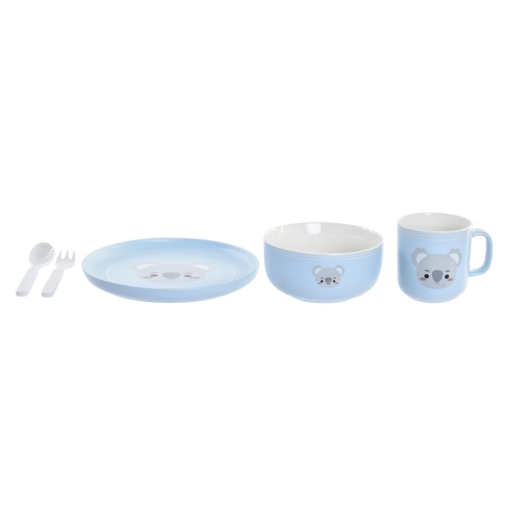 Kindergeschirr-Set DKD Home Decor Koala