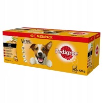 Alimentation humide Pedigree Vital Protection Poulet Dinde Veau Viande de bœuf Légumes Carotte 40 x 100 g