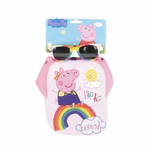 Set of cap and sunglasses Peppa Pig 2 Pieces Pink