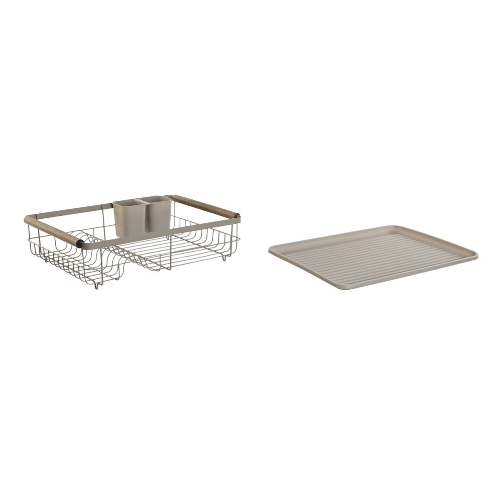 Égouttoir pour Évier Home ESPRIT Gris 44 x 32 x 13 cm