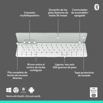 Clavier Logitech Blanc QWERTY