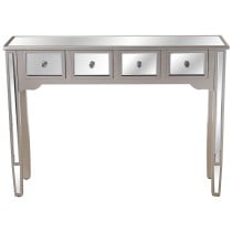 Console Alexandra House Living Champagne Wood 110 x 80 x 30 cm