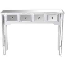 Console Alexandra House Living Champagne Wood 110 x 80 x 30 cm