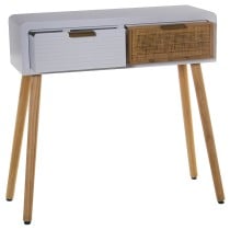 Console Alexandra House Living Blanc Bois 80 x 78 x 30 cm