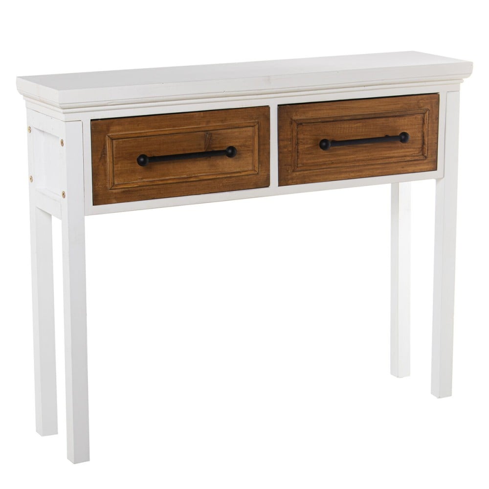 Console Alexandra House Living Blanc Bois 100 x 80 x 25 cm