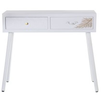 Console Alexandra House Living Blanc Doré Bois 90 x 78 x 30 cm