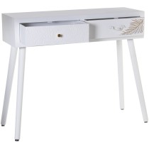 Console Alexandra House Living Blanc Doré Bois 90 x 78 x 30 cm