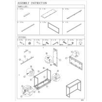 Konsole Alexandra House Living Braun Metall 100 x 75 x 30 cm