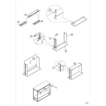 Konsole Alexandra House Living Braun Metall 100 x 75 x 35 cm